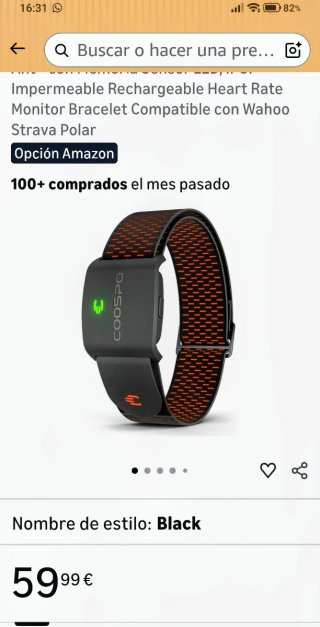 COOSPO HW9 Pulsómetro HRV Zona Frecuencia Cardíaca
