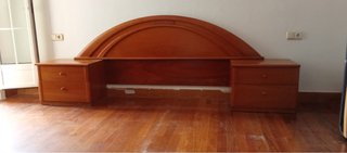 Cabezal y mesillas madera noble 30€!!