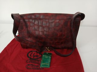 Borsa G. Gori Pelle Effetto Coccodrillo Vintage