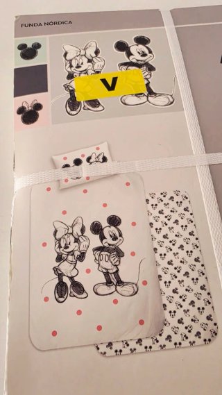 Juego funda nórdica Disney Mickey y Minnie
