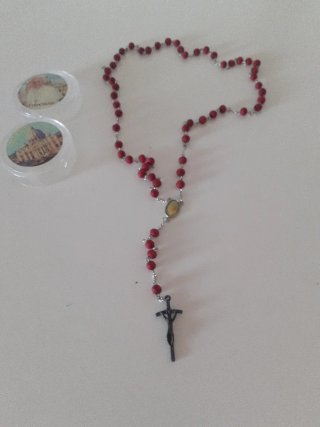 Rosario Vaticano con medallas Papa Franciscus