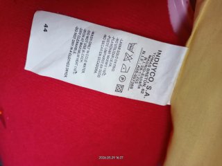 Chaqueta Amarilla Poliamida y Algodón SÍNTESIS