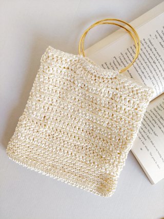 Bolso invitada seda beige