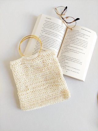 Bolso invitada seda beige