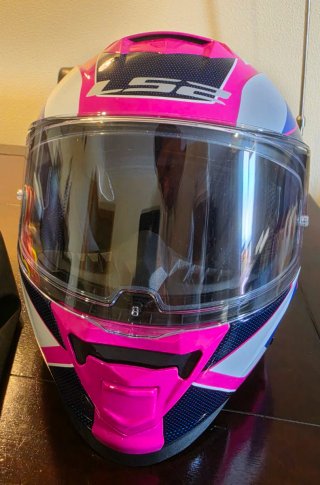 Casco Moto Integral LS2 Mujer Rosa XS