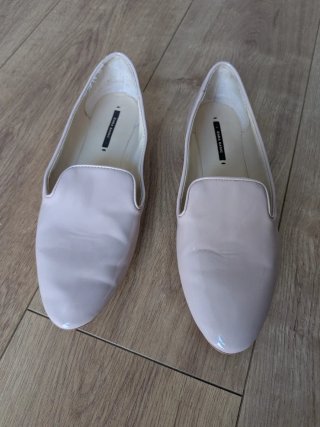 Mocasines charol Zara rosa