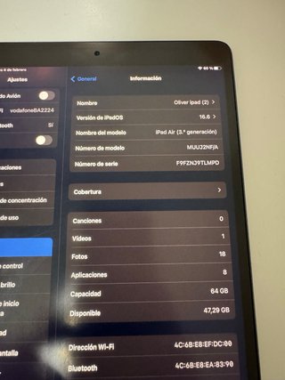 iPad Air 3ª Gen 64 GB gris