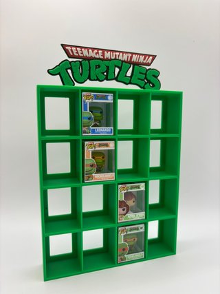 Expositor Bitty Pop Tortugas Ninja TMNT