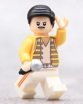 Funko Pop Freddie Mercury + Chapas Queen + Lego
