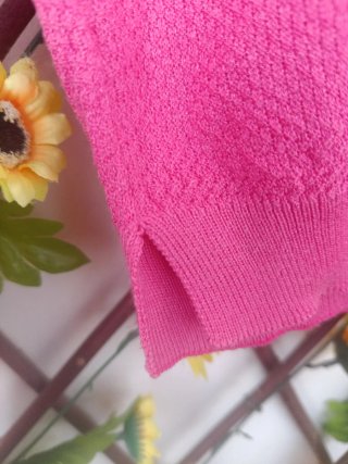 Jersey rosa fino y fresco talla única