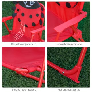 Set da giardino per bambini con tavolo, sedie e ombrellone