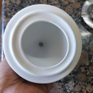 Urna Sargadelos porcelana azul y blanco