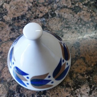 Urna Sargadelos porcelana azul y blanco