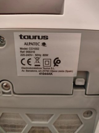 Climatizador Taurus Alpatec CO1002 Blanco