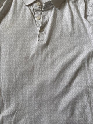 Polo Michael Kors Blanco y Gris