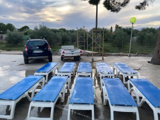 10 Amache Grosfillex Blu/Bianco