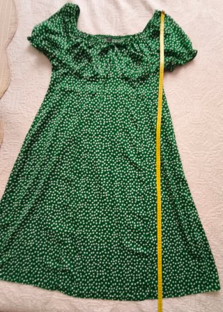 Vestido verde estampado verano