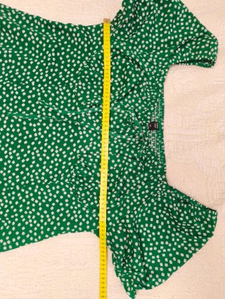 Vestido verde estampado verano