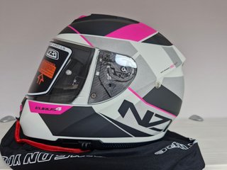 Casco Integral Eurus 4 Duo Vanduard Blanco Rosa