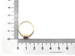 anillo oro 18k con amatista
