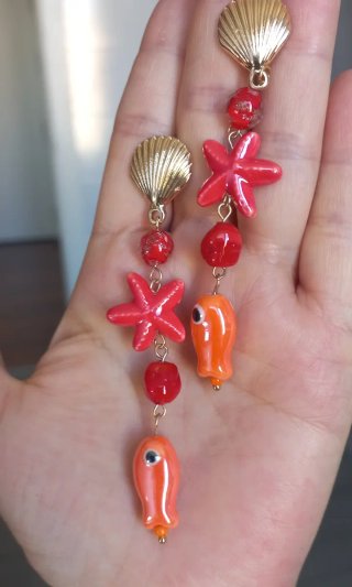 Pendientes Cerámica Peces