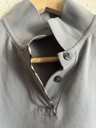 Camisa Polo Burberry Gris