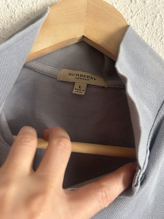 Camisa Polo Burberry Gris