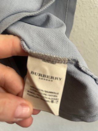 Camisa Polo Burberry Gris