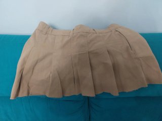 Falda plisada marrón Talla L