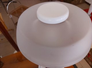 Lampada da tavolo design rosso/nero
