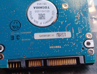 Disco Duro Toshiba 60GB 2.5" SATA  Con Solo 2132h
