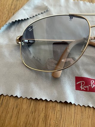 Occhiali da sole Ray-Ban Aviator donna oro rosa