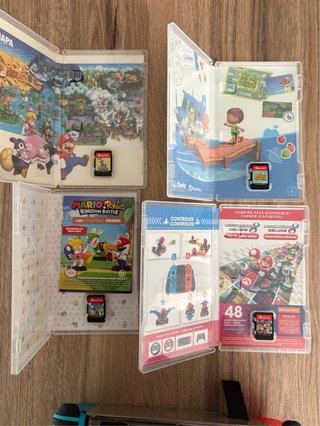 Nintendo Switch + 4 Juegos + microSD 256GB