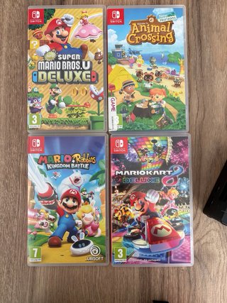Nintendo Switch + 4 Juegos + microSD 256GB