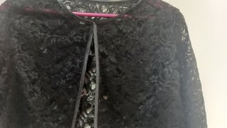 Chaqueta Torera Encaje Negra Talla 40/42