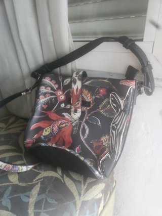 Bolso Desigual estampado floral y cebra