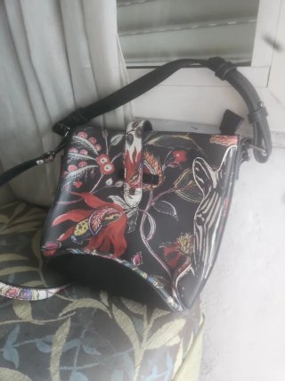 Bolso Desigual estampado floral y cebra