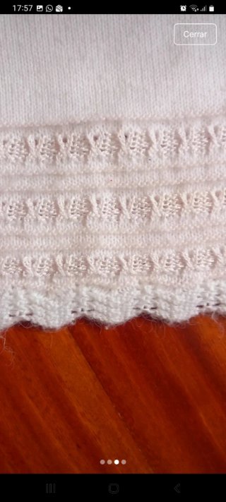 Vestido de bebé de punto