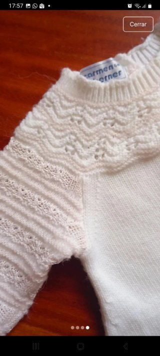Vestido de bebé de punto