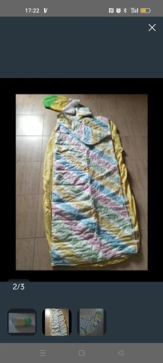 Saco de dormir multicolor