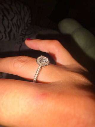 Anillo Angelic Talla Redonda Blanco