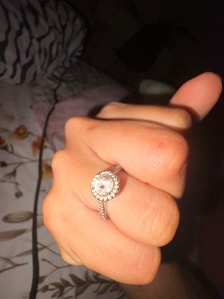 Anillo Angelic Talla Redonda Blanco