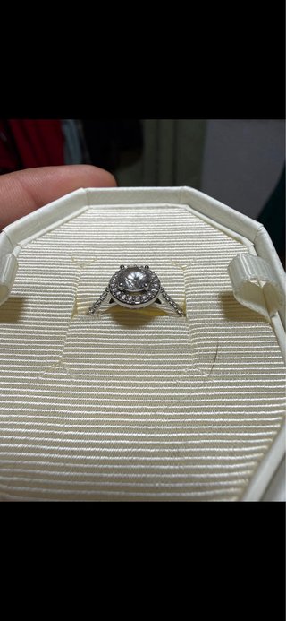 Anillo Angelic Talla Redonda Blanco
