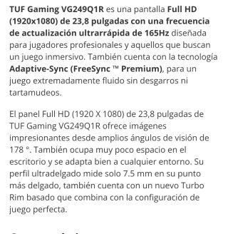 Monitor Asus TUF Gaming VG249Q1R 23.8 IPS