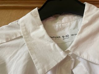 Camisa blanca manga larga T9-10