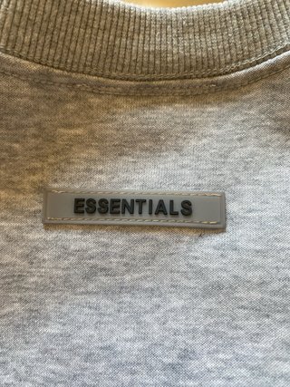 Essentials Sudadera Gris Auténtica