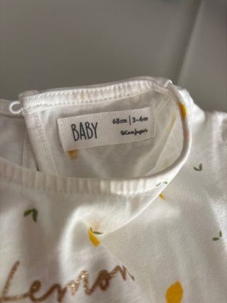 Camiseta bebé Lemon Juice estampada