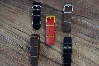 Lote 5 correas NATO 20 mm cuero nuevas.