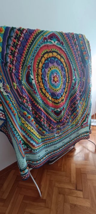 Manta gigante crochet Mandala