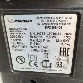 Hidrolimpiadora Michelin MPX25EHDS